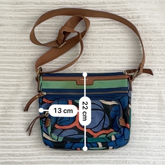 Fossil Eliza Multicolor Coated Canvas Crossbody Bag - Picture 6 of 8